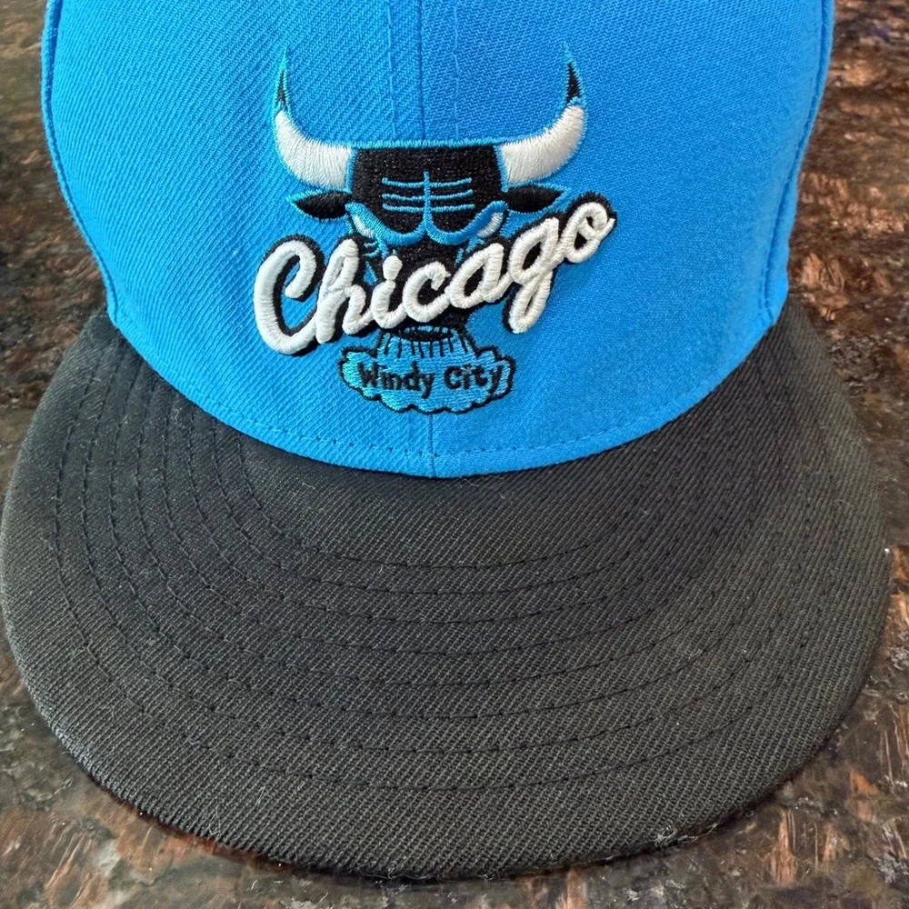New Era 9FIFTY Chicago Bulls Hat NBA‎ Hardwood Classics Snapback Blue Black OSFM